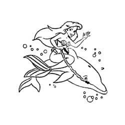Dibujo para colorear: La Sirenita (Películas de animación) #127502 - Dibujos para Colorear e Imprimir Gratis