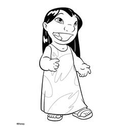 Dibujo para colorear: Lilo & Stitch (Películas de animación) #44922 - Dibujos para Colorear e Imprimir Gratis