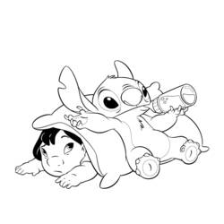 Dibujo para colorear: Lilo & Stitch (Películas de animación) #44944 - Dibujos para Colorear e Imprimir Gratis