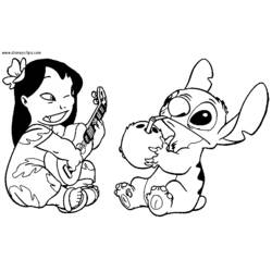 Dibujo para colorear: Lilo & Stitch (Películas de animación) #44948 - Dibujos para Colorear e Imprimir Gratis