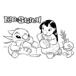 Dibujo para colorear: Lilo & Stitch (Películas de animación) #45072 - Dibujos para Colorear e Imprimir Gratis