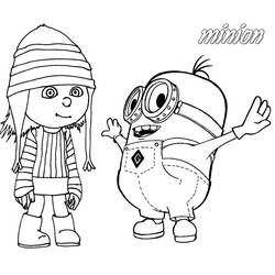 Dibujo para colorear: Minions (Películas de animación) #72201 - Dibujos para Colorear e Imprimir Gratis