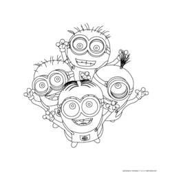 Dibujo para colorear: Minions (Películas de animación) #72202 - Dibujos para Colorear e Imprimir Gratis