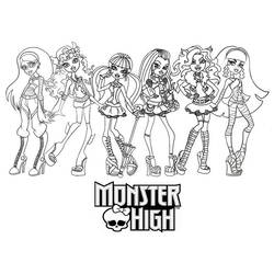 Dibujo para colorear: Monster High (Películas de animación) #24876 - Dibujos para Colorear e Imprimir Gratis