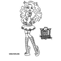 Dibujo para colorear: Monster High (Películas de animación) #24886 - Dibujos para Colorear e Imprimir Gratis