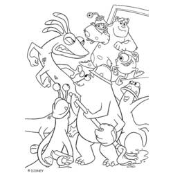 Dibujo para colorear: Monsters Inc. (Películas de animación) #132318 - Dibujos para Colorear e Imprimir Gratis