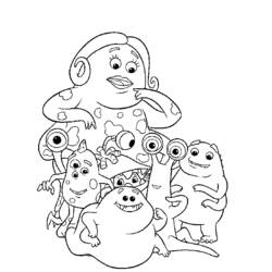 Dibujo para colorear: Monsters Inc. (Películas de animación) #132322 - Dibujos para Colorear e Imprimir Gratis
