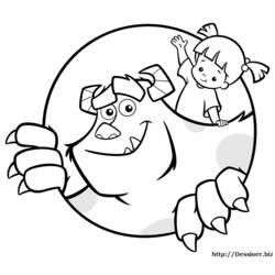 Dibujo para colorear: Monsters Inc. (Películas de animación) #132341 - Dibujos para Colorear e Imprimir Gratis