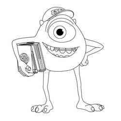 Dibujo para colorear: Monsters Inc. (Películas de animación) #132347 - Dibujos para Colorear e Imprimir Gratis