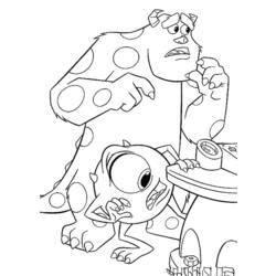Dibujo para colorear: Monsters Inc. (Películas de animación) #132412 - Dibujos para Colorear e Imprimir Gratis
