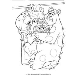 Dibujo para colorear: Monsters Inc. (Películas de animación) #132415 - Dibujos para Colorear e Imprimir Gratis