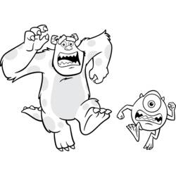 Dibujo para colorear: Monsters Inc. (Películas de animación) #132489 - Dibujos para Colorear e Imprimir Gratis