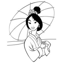 Dibujo para colorear: Mulan (Películas de animación) #133611 - Dibujos para Colorear e Imprimir Gratis