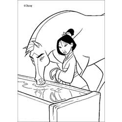 Dibujo para colorear: Mulan (Películas de animación) #133626 - Dibujos para Colorear e Imprimir Gratis
