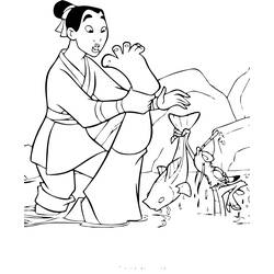 Dibujo para colorear: Mulan (Películas de animación) #133661 - Dibujos para Colorear e Imprimir Gratis