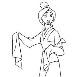 Dibujo para colorear: Mulan (Películas de animación) #133665 - Dibujos para Colorear e Imprimir Gratis