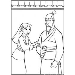 Dibujo para colorear: Mulan (Películas de animación) #133666 - Dibujos para Colorear e Imprimir Gratis