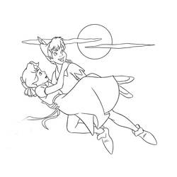 Dibujo para colorear: Peter Pan (Películas de animación) #128937 - Dibujos para Colorear e Imprimir Gratis