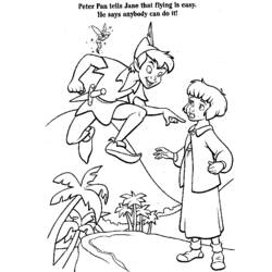 Dibujo para colorear: Peter Pan (Películas de animación) #129017 - Dibujos para Colorear e Imprimir Gratis