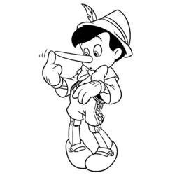 Dibujo para colorear: Pinocchio (Películas de animación) #132240 - Dibujos para Colorear e Imprimir Gratis