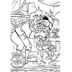 Dibujo para colorear: Pinocchio (Películas de animación) #132302 - Dibujos para Colorear e Imprimir Gratis