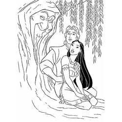 Dibujo para colorear: Pocahontas (Películas de animación) #131353 - Dibujos para Colorear e Imprimir Gratis