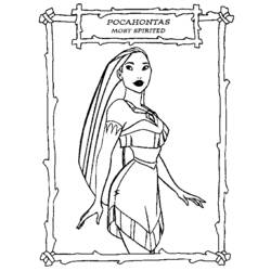 Dibujo para colorear: Pocahontas (Películas de animación) #131362 - Dibujos para Colorear e Imprimir Gratis
