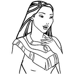 Dibujo para colorear: Pocahontas (Películas de animación) #131382 - Dibujos para Colorear e Imprimir Gratis