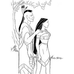 Dibujo para colorear: Pocahontas (Películas de animación) #131397 - Dibujos para Colorear e Imprimir Gratis
