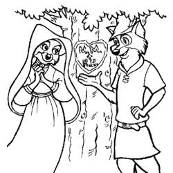 Dibujo para colorear: Robin Hood (Películas de animación) #132985 - Dibujos para Colorear e Imprimir Gratis