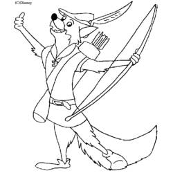 Dibujo para colorear: Robin Hood (Películas de animación) #132986 - Dibujos para Colorear e Imprimir Gratis