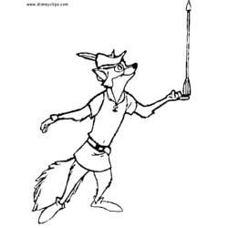 Dibujo para colorear: Robin Hood (Películas de animación) #133077 - Dibujos para Colorear e Imprimir Gratis
