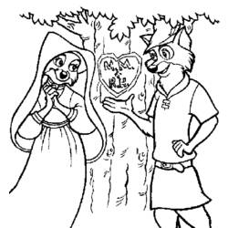 Dibujo para colorear: Robin Hood (Películas de animación) #133089 - Dibujos para Colorear e Imprimir Gratis