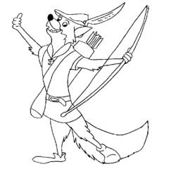 Dibujo para colorear: Robin Hood (Películas de animación) #133101 - Dibujos para Colorear e Imprimir Gratis