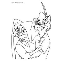 Dibujo para colorear: Robin Hood (Películas de animación) #133102 - Dibujos para Colorear e Imprimir Gratis