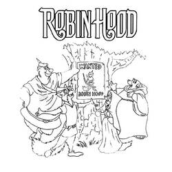 Dibujo para colorear: Robin Hood (Películas de animación) #133122 - Dibujos para Colorear e Imprimir Gratis