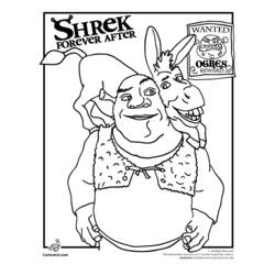 Dibujo para colorear: Shrek (Películas de animación) #115102 - Dibujos para Colorear e Imprimir Gratis