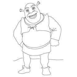 Dibujo para colorear: Shrek (Películas de animación) #115115 - Dibujos para Colorear e Imprimir Gratis
