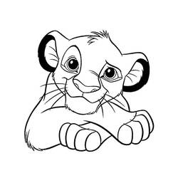 Dibujo para colorear: Simba (Películas de animación) #169995 - Dibujos para Colorear e Imprimir Gratis