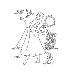 Dibujo para colorear: Sleeping Beauty (Películas de animación) #130724 - Dibujos para Colorear e Imprimir Gratis