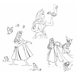 Dibujo para colorear: Sleeping Beauty (Películas de animación) #130803 - Dibujos para Colorear e Imprimir Gratis