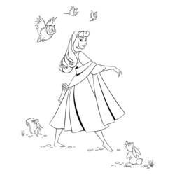 Dibujo para colorear: Sleeping Beauty (Películas de animación) #130807 - Dibujos para Colorear e Imprimir Gratis