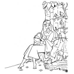 Dibujo para colorear: Sleeping Beauty (Películas de animación) #130834 - Dibujos para Colorear e Imprimir Gratis