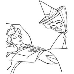 Dibujo para colorear: Sleeping Beauty (Películas de animación) #130871 - Dibujos para Colorear e Imprimir Gratis