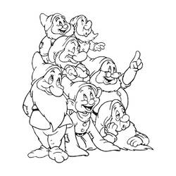 Dibujo para colorear: Snow White and the Seven Dwarfs (Películas de animación) #133830 - Dibujos para Colorear e Imprimir Gratis