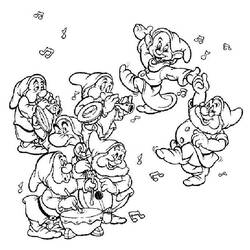 Dibujo para colorear: Snow White and the Seven Dwarfs (Películas de animación) #133836 - Dibujos para Colorear e Imprimir Gratis