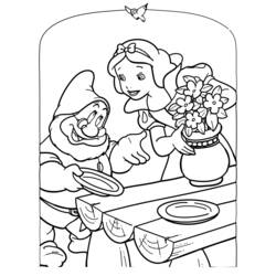 Dibujo para colorear: Snow White and the Seven Dwarfs (Películas de animación) #133842 - Dibujos para Colorear e Imprimir Gratis