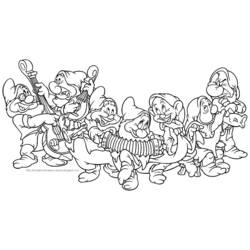 Dibujo para colorear: Snow White and the Seven Dwarfs (Películas de animación) #133857 - Dibujos para Colorear e Imprimir Gratis