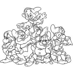 Dibujo para colorear: Snow White and the Seven Dwarfs (Películas de animación) #133869 - Dibujos para Colorear e Imprimir Gratis