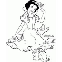 Dibujo para colorear: Snow White and the Seven Dwarfs (Películas de animación) #133872 - Dibujos para Colorear e Imprimir Gratis